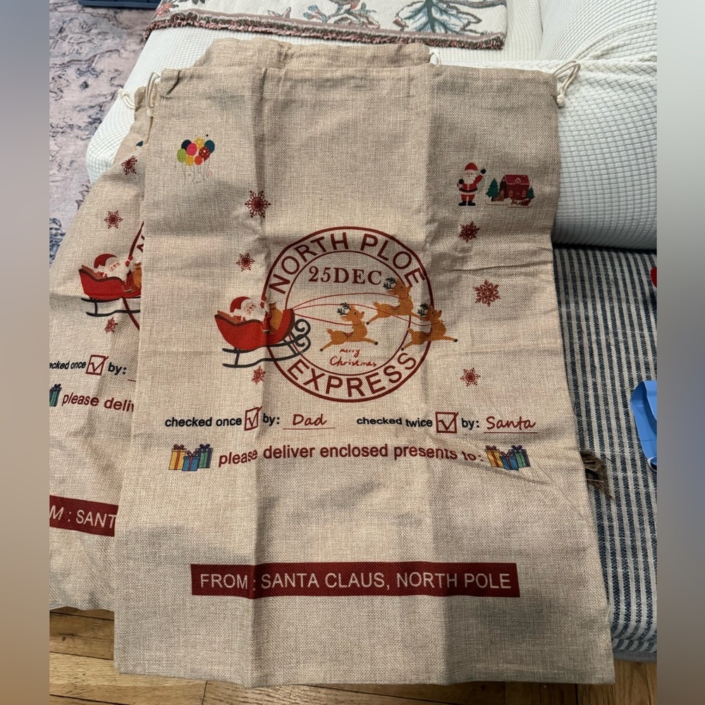 New North Pole Express Santa Sack